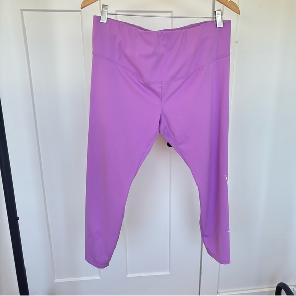 Nike Dri Fit Pants - Nike Dri-Fit Leggings Women’s Size 1X Light Purple Tight Fit Mid Rise 7/8 Length
